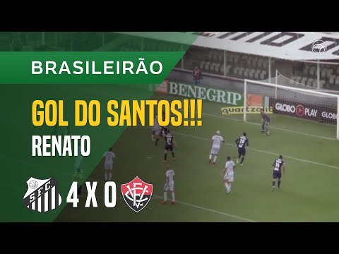 GOL (RENATO) - SANTOS X VITÓRIA - 03/06 - BRASILEIRÃO 2018