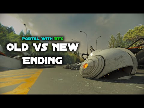 New VS Old Ending - Comparison | Portal with RTX