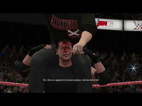 WWE 2K16 (PS4) Steve Austin 3:16 Part 17: Stone Cold vs Vince McMahon & Shane McMahon KotR 1999