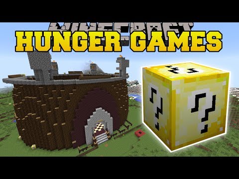 Minecraft: CHALLENGE GAMES HUNGER GAMES - Lucky Block Mod - Modded Mini-Game