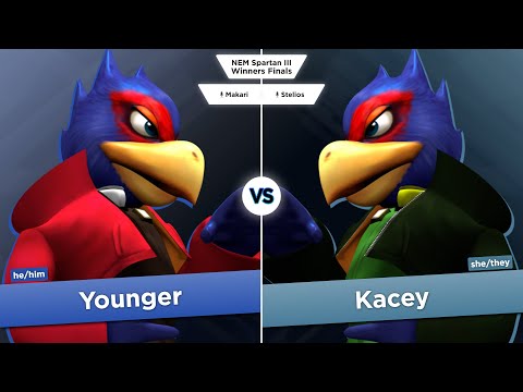 NE Melee Spartan 3 - Younger (Red Falco) vs. Kacey (Green Falco) - SSBM WF