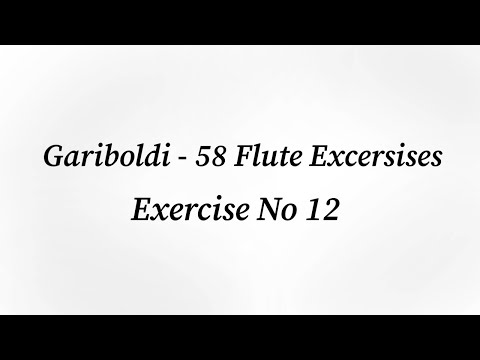 Gariboldi ex. no 12 - 58 Flute Exercises