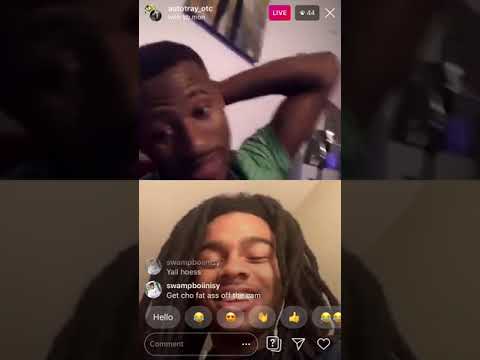 Auto tray and yb mon on instagram live talking about hoes
