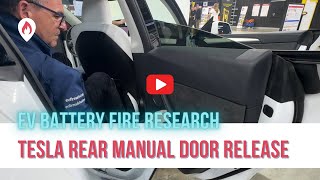 Tesla Rear Door Manual Release