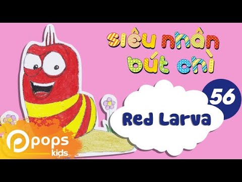 Hướng Dẫn Vẽ Con Sâu Larva - Siêu Nhân Bút Chì - Tập 56 - How To draw Red Larva (from Larva)
