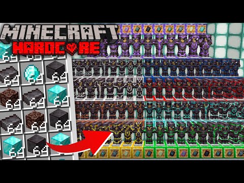 I Successfully Made ALL Most RAREST DIAMOND ARMOR in Minecraft - Mastering the Netherite Armory!
