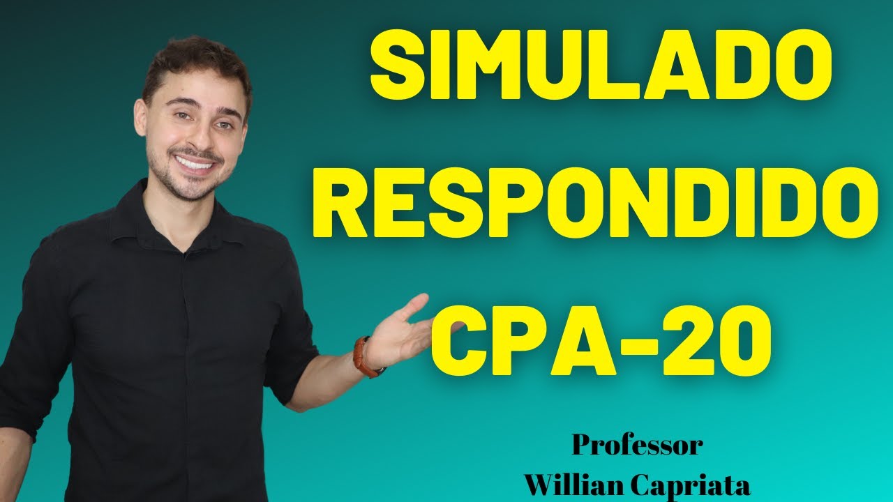 RESPONDI 60 QUESTÕES DO SIMULADO DA CPA20 😱🚀