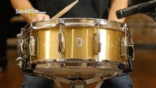 Video thumbnail for Ludwig 5.5x14 Heirloom Brass Snare Drum - Quick 'N' Dirty by soundpurestudios