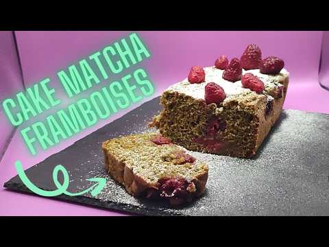 Recette Cake thé matcha et framboises