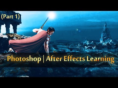 Easy Tutorial making warrior scene in photoshop and animation in After effects Part 1
