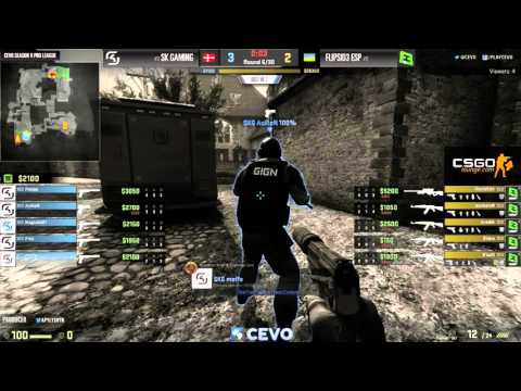 FlipSid3 ESP vs SK Gaming Game 2 (CEVO-P CS:GO Season 9) - Helium & Dust