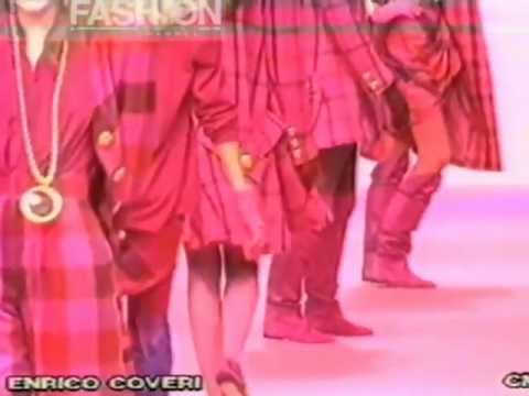 "Enrico Coveri" Autumn Winter 1990 1991 Milan Pret a Porter Woman by Canale Moda
