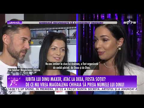 Actuala iubită a lui Dinu Maxer, atac subtil la adresa fostei lui soţii, Deea