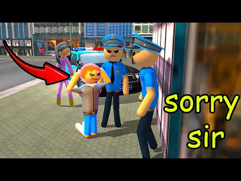 Stickman Giant Hero Crime City