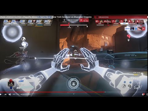 JJONAK ZENYATTA POV | Playoffs Winners Semi-Final | New York Excelsior vs Shanghai Dragons