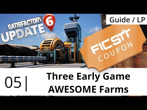 3 EARLY GAME AWESOME POINT FARMS - Satisfactory Update 8 Tutorial/Guide