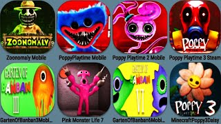 Minecraft Poppy Playtime Chapter 3, Zoonomaly Mobile, Garten Of Banban, Poppy 3 Steam, Pink Monster7