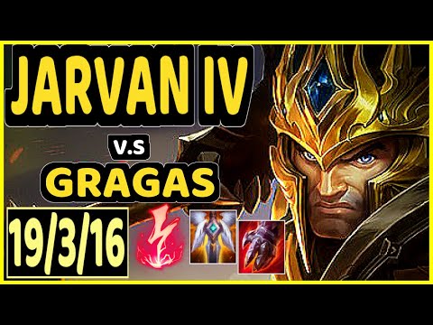 AGURIN (JARVAN IV) vs GRAGAS - 19/3/16 KDA JUNGLE CHALLENGER GAMEPLAY - EUW