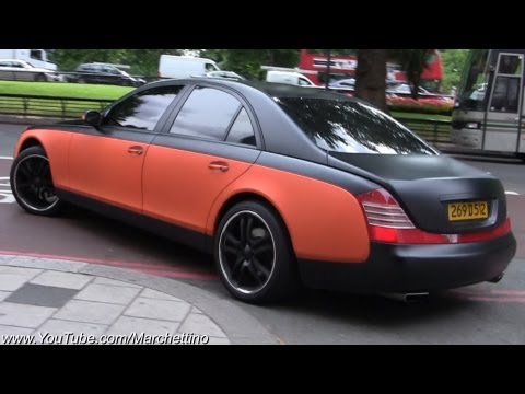 Custom Maybach 57 – Matte Black/Orange Video