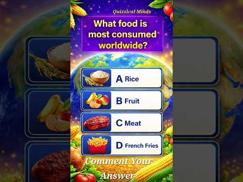 Most Eaten Food on Earth🌍🍽️ (Only 1 is Correct)#shorts