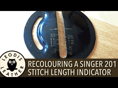 Quick Tip: Re-colouring a Singer 201k stitch length indicator