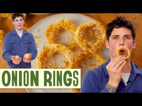 CRISPY BAKED ONION RINGS RECIPE | Max La Manna
