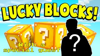 AliJay with a surprise special guest on a lucky block world!