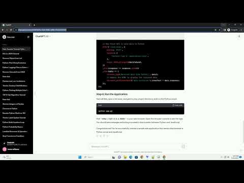 How To Send Data From Python Script To Javascript And Vice Versa