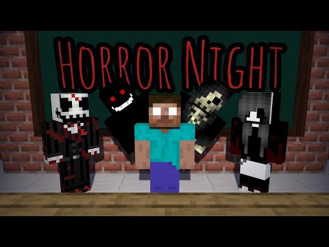 Monster school : Horror Night | Minecraft Animation