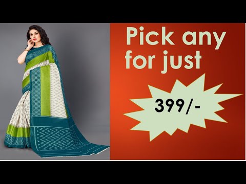 399 Rs Soft Silk Sarees and Lenin Cotton sarees with spot gift for the best comment