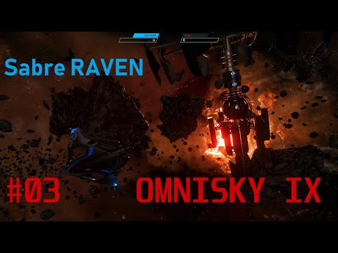 Sabre Raven test #03 OMNISKY IX (ESP ON) | Star Citizen AC 3.3.0y Pirate Swarm