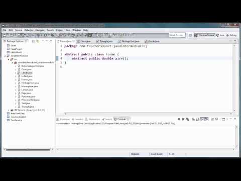 JAVA Intermédiaire 24 Classes abstraites et méthodes abstraites en Java