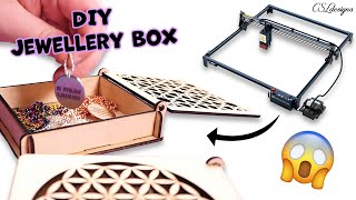 Making my own jewellery storage box and motivational jewellery 😱 ⎮ Sculpfun S30 Ultra laser machine