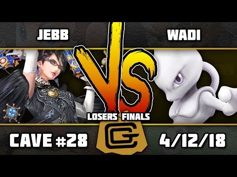 The Cave #28 - JeBB (Bayonetta) vs WaDi (Mewtwo) - Smash 4 Losers Finals - 4/12/18