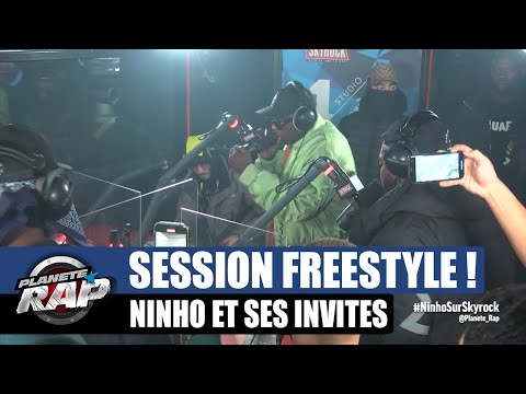 Ninho - Session freestyle avec Kaneki, Yaro, Hös Copperfield, Dymé, Gaulois, Driss... #PlanèteRap