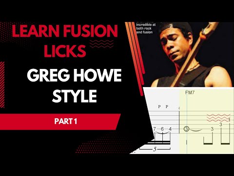 How To Play Fusion Guitar Licks Greg Howe Style Part 1 -  Lead Guitar Lesson