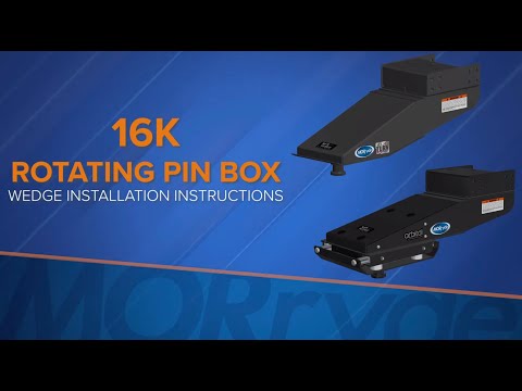 Rotating Rubber Pin Box Wedge Installation Instructions
