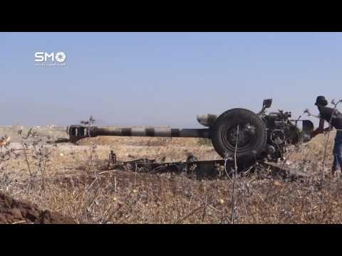 استهداف خلايا التطرف بالمدفعية من قبل الجبهة الجنوبية في سد سحم وحاجز العلان في ريف درعا