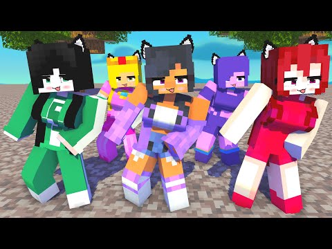 SIMPLE DIMPLE FIRST MEET PRETTY APHMAU, SISSY LONG LEGS, SQUID GAME - MINECRAFT ANIMATION #shorts