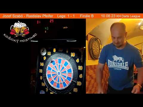 Rastislav Pfeifer - Jozef Szabó 10.08.2023 (KH Darts League)