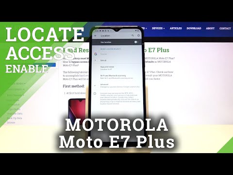 How to Manage Location in MOTOROLA Moto E7 Plus – Turn On / Off Location Feature