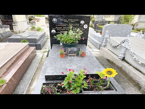 Tombe de Gérard BERLINER, cimetière du Père Lachaise Paris.