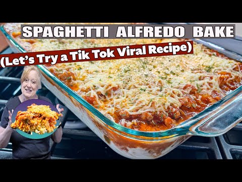 SPAGHETTI ALFREDO BAKE A TikTok Viral Recipe