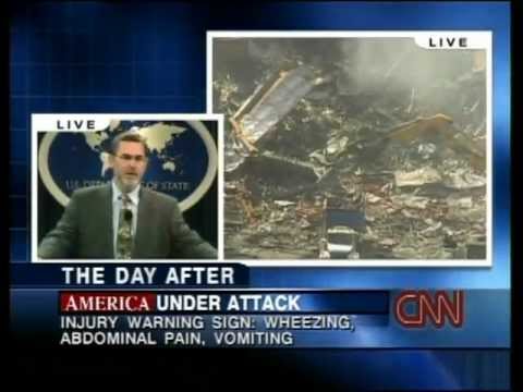 CNN 9/11 LIVE TV Coverage (9/12/01) 11:15 A.M - 11:30 A.M