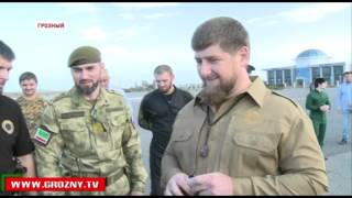 Рамзан Кадыров проинспектировал учебную тренировку боевой группы десантирования