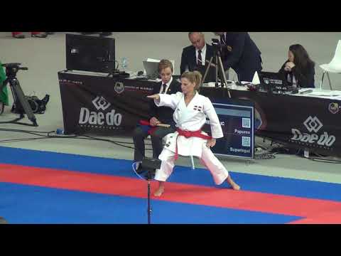 WKF Madrid 2018 - Maria Dimitrova - Papuren (vs. Sandra Sanchez)