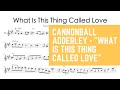 Cannonball Adderley - "What Is This Thing Called Love" Sax Solo Transcription