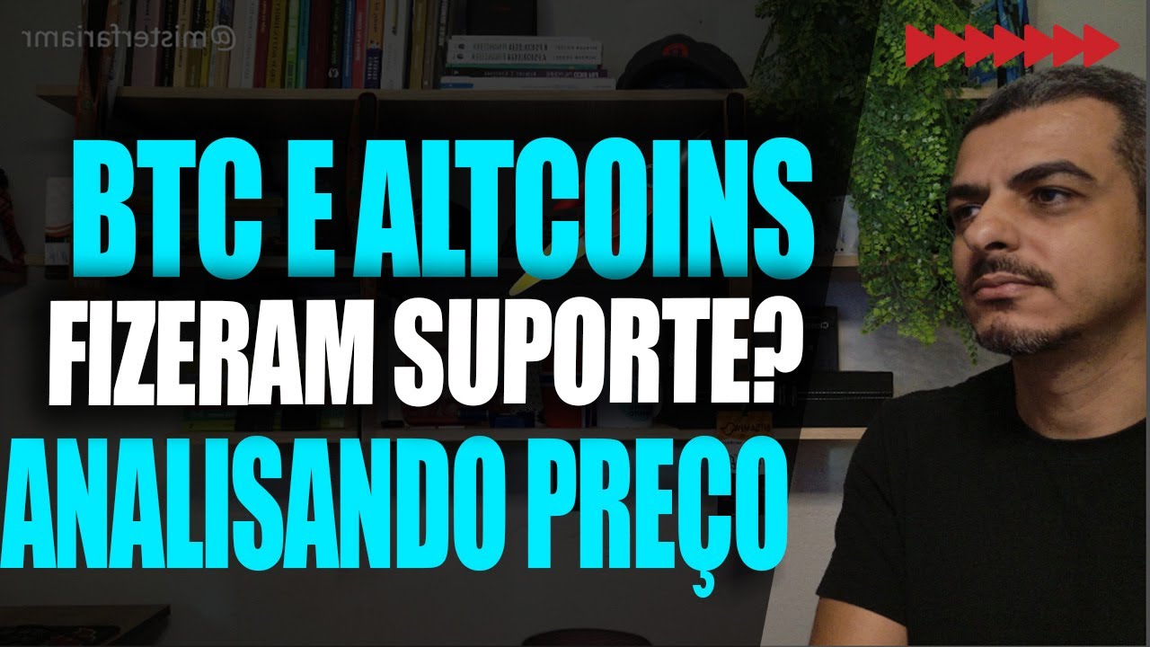 BITCOIN HOJE - ESTOU VENDO UM SUPORTE AGORA - Analisando os Mercados BITCOIN E ALTCOINS  ETFs