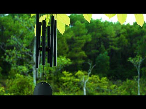Peaceful wind chimes - relax and sleep well. help with meditation and study #calmmind #windchimes