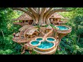 250 Days Building A Massive Underground House Complex With Multi Tier Hot Pools Using Primitive Tool